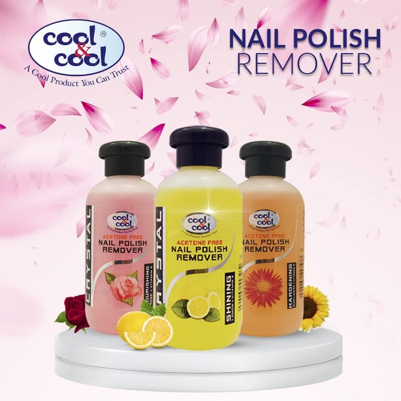 Cool & Cool Acetone Free Nail Polish Remover with Lemon and Vitamin E - 100ml - Image 4